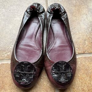 Tory Burch Patent Leather Ballet Flats-size 6